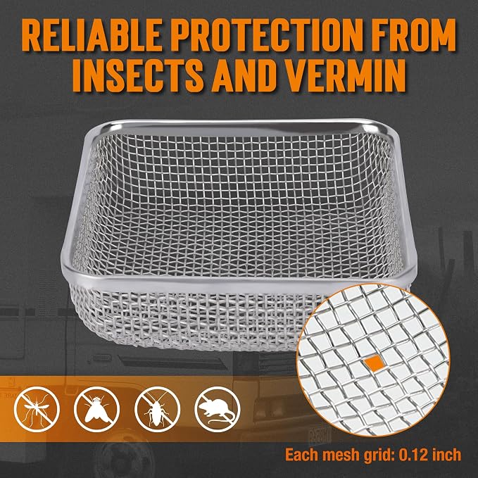 TONDA RV Furnace Vent Screen, Bug Screens Heater Vent Cover - Image 3