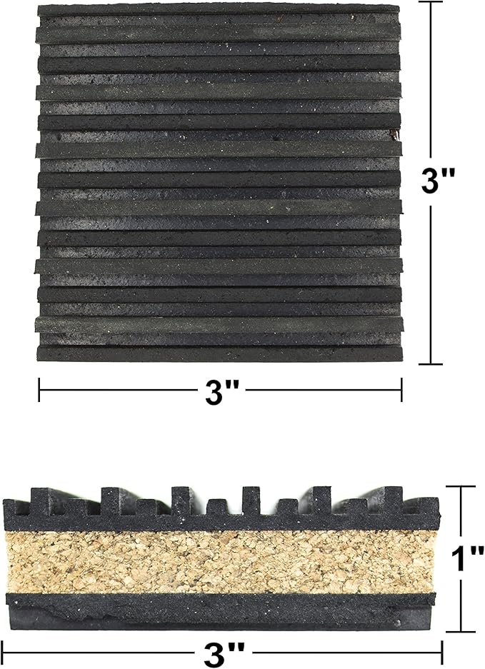 PneumaticPlus Anti Vibration Rubber & Cork isolation pads - Image 2