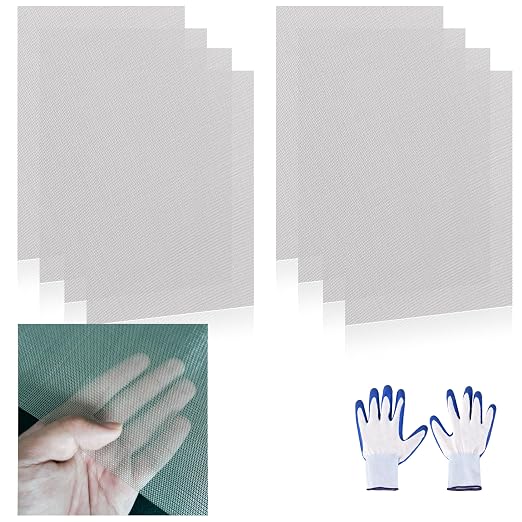 8 Pcs 13x9 40 Mesh 304 Stainless Steel Wire Mesh Sheet, Rustproof Metal Mesh by Unknown