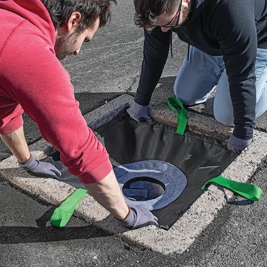 PIG Adjustable Frame Storm Drain Filter | Traffic Safe Sediment Filter | Inside - Image 2