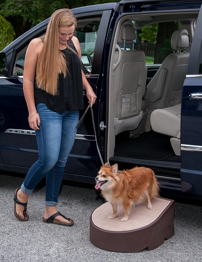 Pet Gear Stramp Stair and Ramp Combination for Dogs/Cats, Easy Step, Lightweight/Portable, Sturdy, Easy Assembly (No Tools Required) 1 Model, Available in 5 Colors