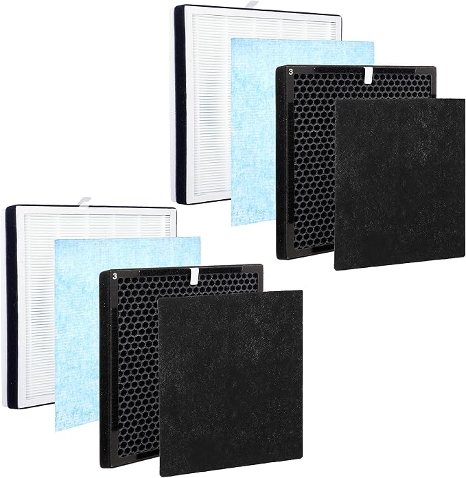 2-Pack of Premium H13 Grade Replacement Filter Set, Compatible by Flintar