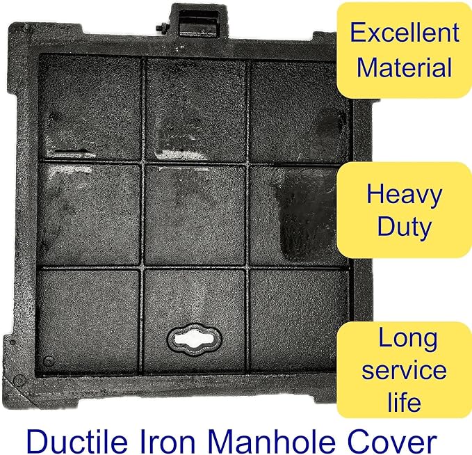 24x24 In Cast Iron Manhole Cover and Frame - Image 3