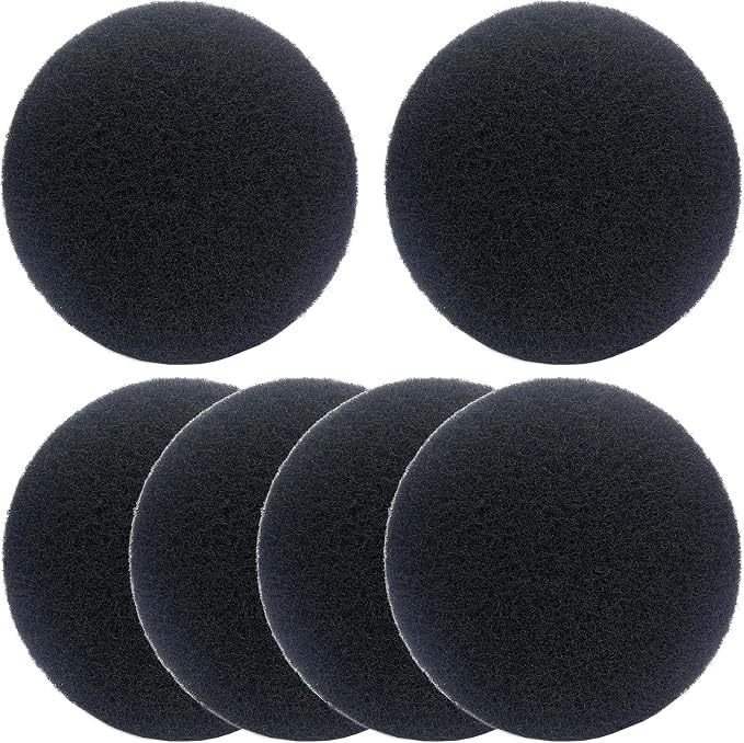 6 Pack Charcoal Filters for Compost Bucket – 6.7 Inch Round Activated Carbon by Unknown