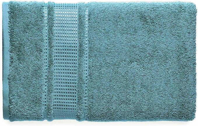 Melissa Linen 2-Piece Turkish Cotton Face & Hand Towels Set, 20 in x 35 in, Absorbent, Quick Dry, Durable & Soft, Spa & Hotel Quality, Maldive Green