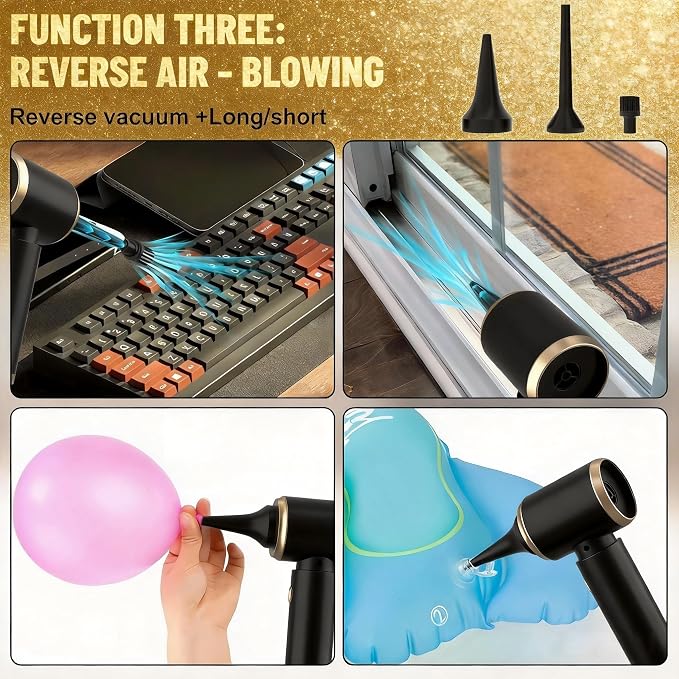 Cozylady Handheld Car Vacuum Portable Cordless, High Power 4 in 1 Vacuum - Image 3