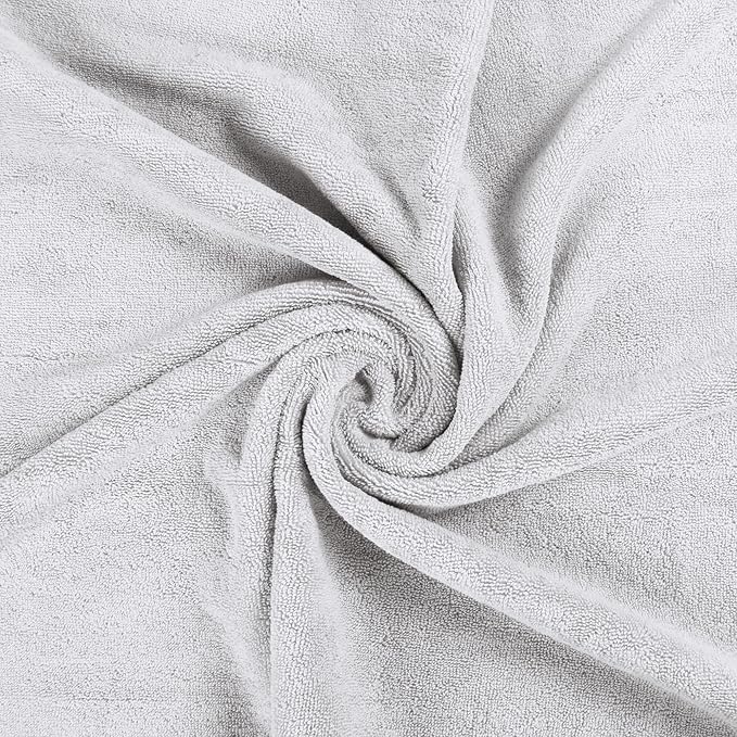 Utopia Towels 4 Pack Premium Bath Towels Set, 27 by 54 Inches, 100% Ring Spun Cotton 600GSM, Lightweight and Highly Absorbent Quick Drying Towels, Perfect for Daily Use, Silver