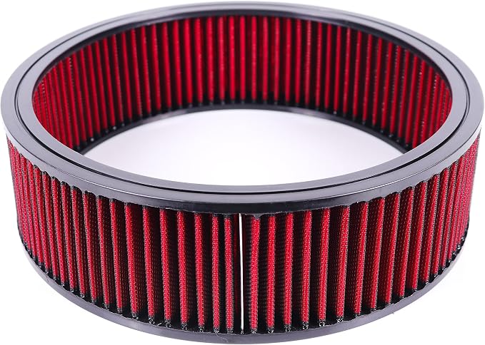 14"x4" Round Air Cleaner Filter Element High Flow Washable & Reusable Compatible - Image 2