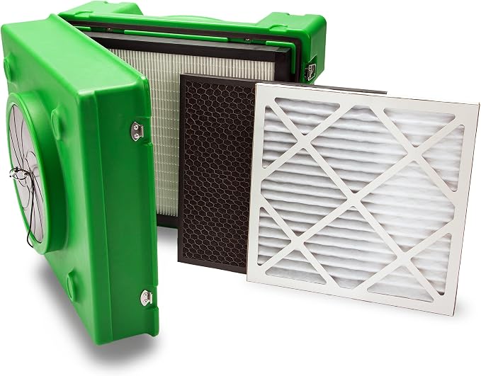 B-Air BA-RA-650-GN 1/3 HP 2.5 Amp HEPA Air Purifier Scrubber - Image 3