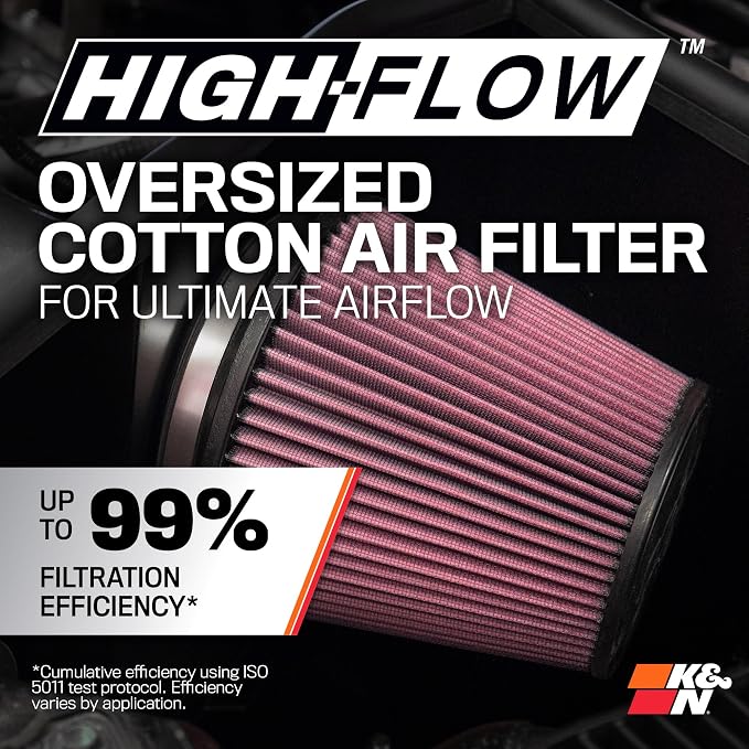 K&N Cold Air Intake System: High-Flow Air Filter, Increase Performance & - Image 4
