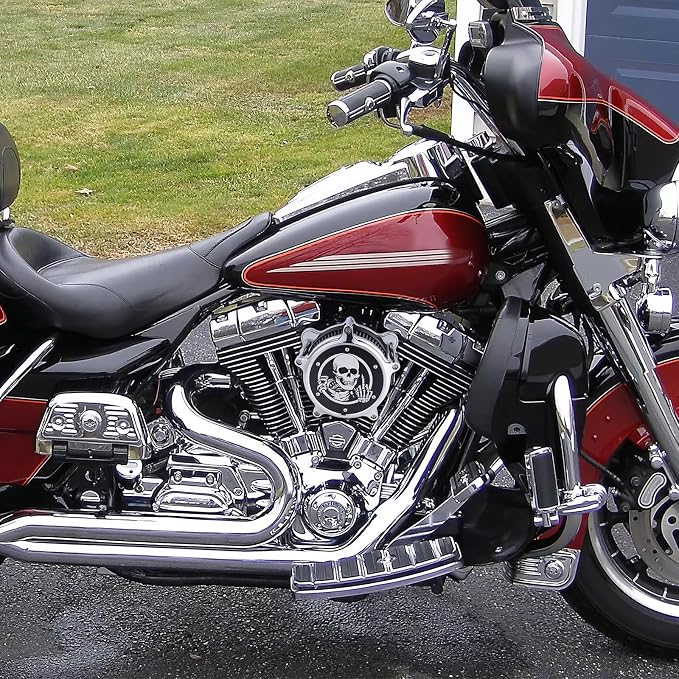 Motorcycle Air Filter Skull Style Air Cleaner - Image 2