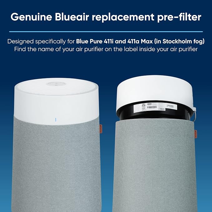 BLUEAIR Genuine Pre-Filter Blue Pure 411i Max and 411a Max Air Purifiers - Image 2