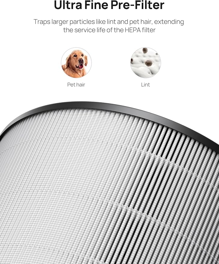 DREO Air Purifiers Replacement Filter, HEPA Filter - Image 5