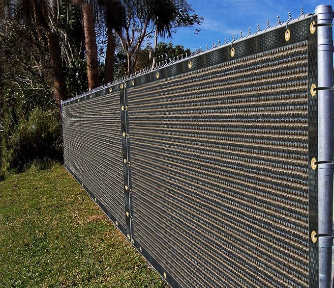Ifenceview 6'x1' to 6'x100' Brown Shade Cloth Panels Fence Privacy Screen by Unknown
