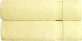 SALBAKOS 100% Turkish Cotton Extra Large Bath Sheet Set of 2 35x70 inch | Heirloom Quality | Hotel & Spa Collection | Soft, Absorbent Oversize Bath Towels | Made in Turkey (Yellow, 2 Bath Sheets)