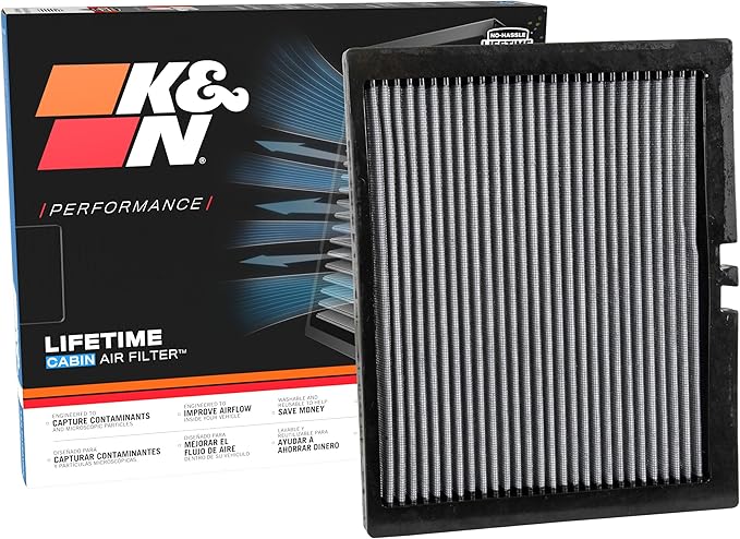 K&N LIFETIME Cabin Air Filter: Premium, Clean Air by KNEngineeringInc