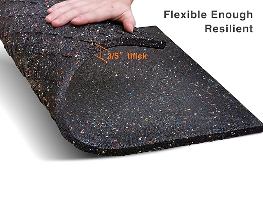 Goodhoily 2 Pack Heavy Duty Anti Vibration Pad 24" x 24"x0.6 Inch Rubber - Image 3