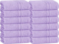 BOUTIQUO Ultra Soft Cotton Washcloths, Contains 12 Piece Face Cloths 12x12 inch, Ideal for Everyday use Face Towels, Compact & Lightweight Multi Purpose Washcloths - Purple