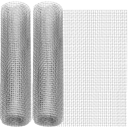 SATINIOR 2 Packs 11.8 x 39.3 Inch 304 Stainless Steel Woven Wire Mesh Fine by SATINIOR