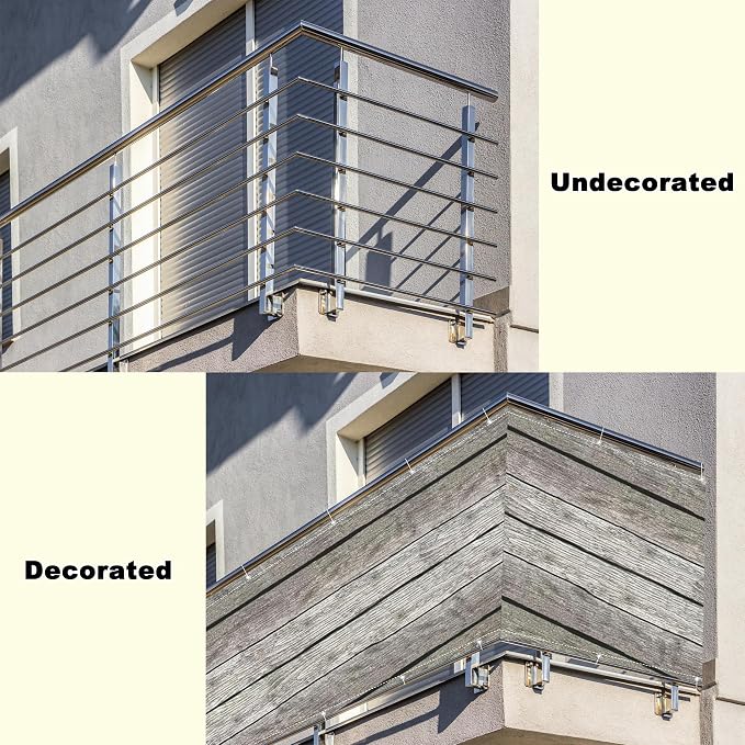 Privacy Screen Protector 8.2' x 49.2' Privacy Protection Weatherproof Privacy - Image 8