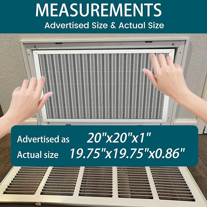 20x20x1 Air Filter-MERV 8, Washable & Reusable Electrostatic Air Filter - Image 4