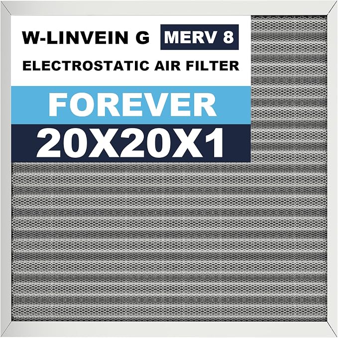 20x20x1 Reusable Air Filter, Electrostatic, Washable Lasts a Lifetime, Breathe by Betterlifeishere