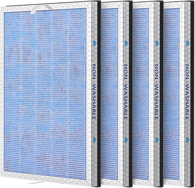 4 PACK MSA3/MSA3S HEPA Replacement Filter Compatible by JORAIR
