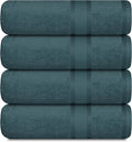 Casa Lino Face Towels & Body Wash Cloths for Showering - 100% Cotton Wash Cloths for Bathroom - Highly Absorbent & Quick Drying Washcloth Set - Cotton Washcloths 24 Pack (12" x 12") - (Teal)