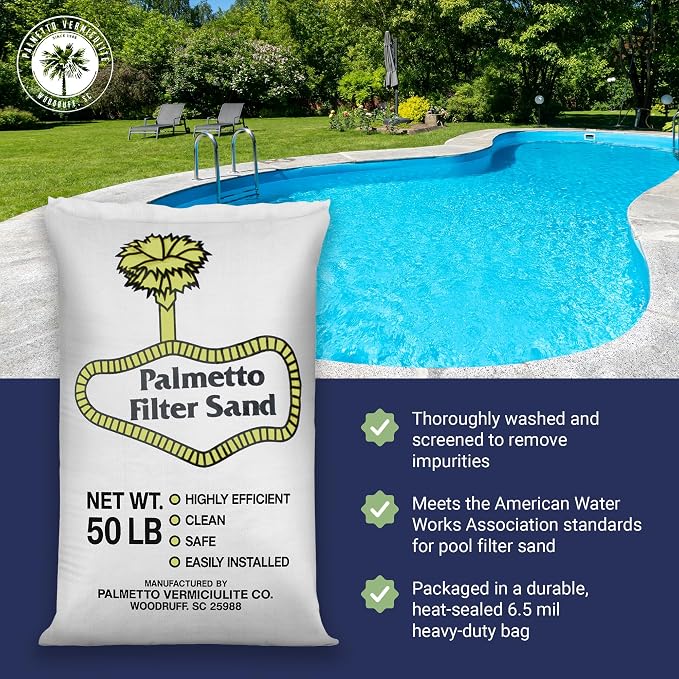 Palmetto 5 Pack Pool Filter Sand, Clean and Clear Water, Natural Sand - Image 2
