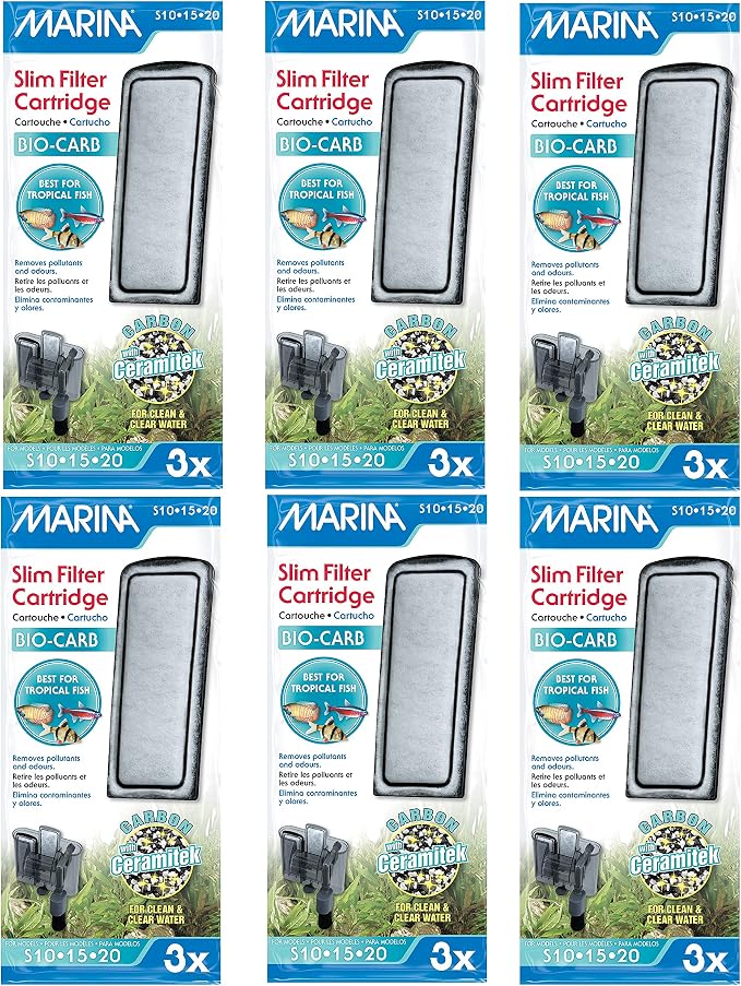 Marina Slim Filter Carbon Plus Ceramic Cartridge by Marina