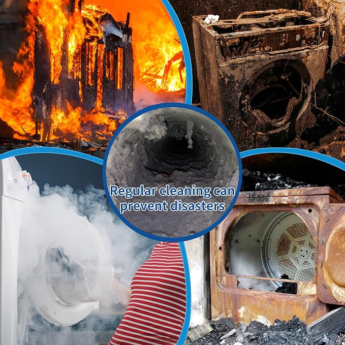 21 Feet Dryer Vent Cleaning Brush Kit, fireplaces, Ventilation ducts - Image 7