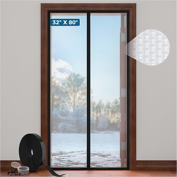 Magnetic Thermal Insulated Door Curtain by Augblinds