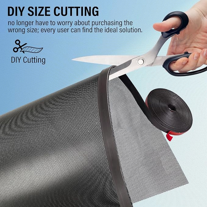 78x12 inch Customizable DIY Floor Vent Covers, Magnetic PVC Vent Mesh - Image 4