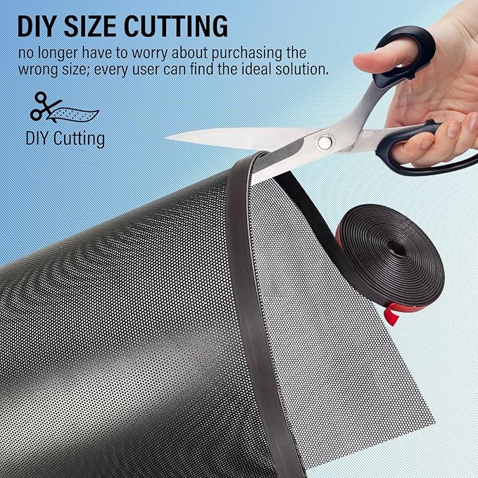 39x4 inch Customizable DIY Floor Vent Covers, Magnetic PVC Vent Mesh - Image 4