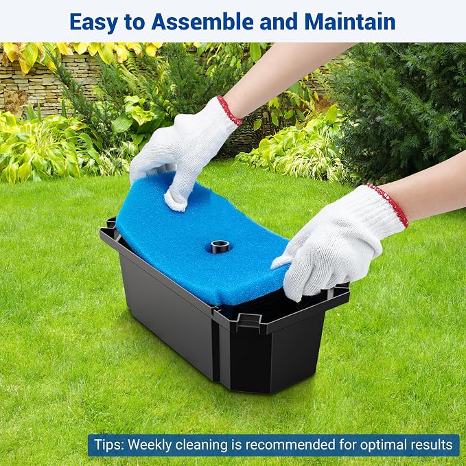 NFESOLAR Pond Filter for Outdoor Ponds, Filter Box - Image 8