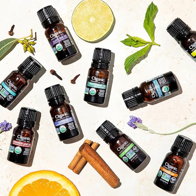 Cliganic Organic Frankincense Essential Oil - 100% Pure Natural for Aromatherapy Diffuser | Non-GMO Verified (Packaging May Vary)