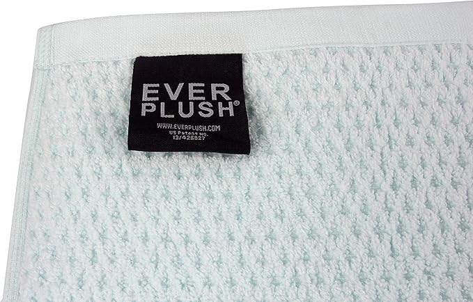 Everplush Diamond Jacquard Bath Sheet 2 Pack in Hushed Green