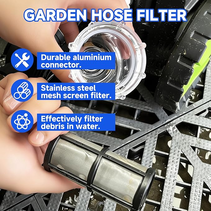M MINGLE Garden Hose Filter for Pressure Washer Inlet, Inline Sediment Water - Image 7