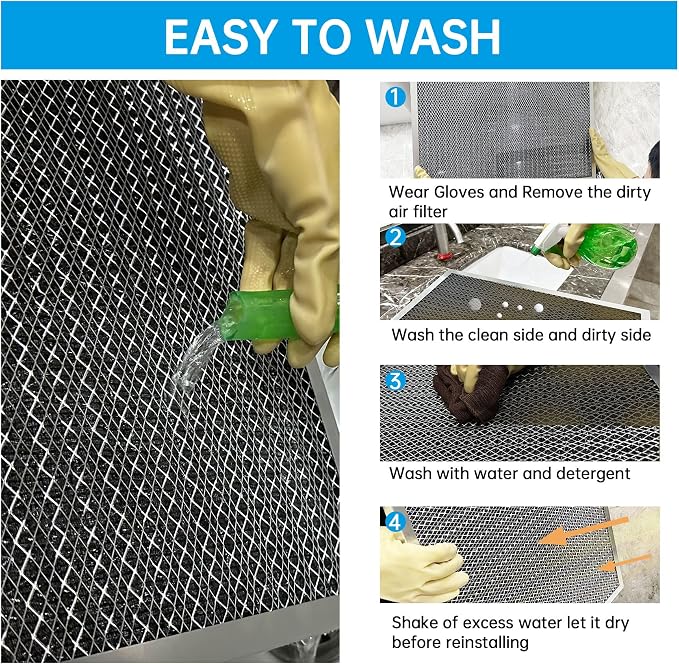 UBeesize 18x30x1 Reusable Electrostatic Air Filter HVAC AC Furnace Filter - Image 6