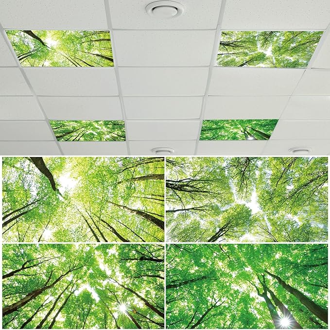 4 Pcs Fluorescent Light Covers by Wiooffen