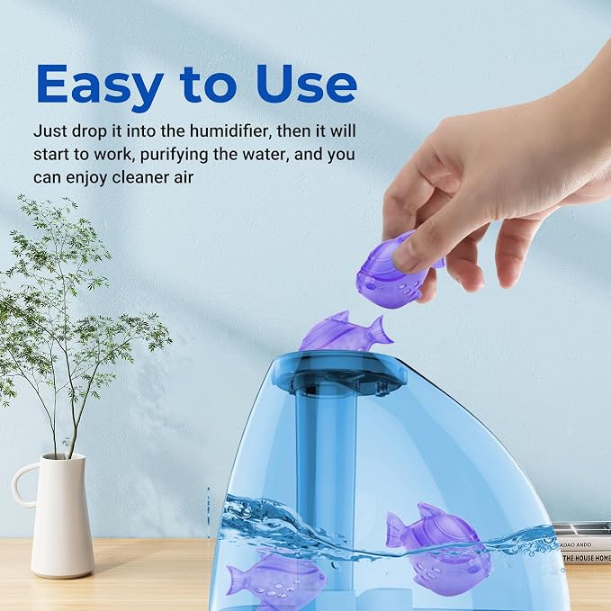 Funmit Humidifier Cleaning Fish, 12 Pack Humidifier Cleaner - Image 8