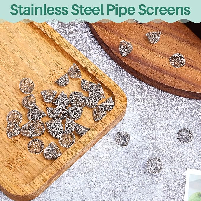 Funrous Stainless Steel Screens 3/4 Inch Conical Design Bowl Screen Filters - Image 5