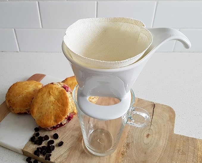 Cloth Reusable Cone Coffee Filter - Image 3