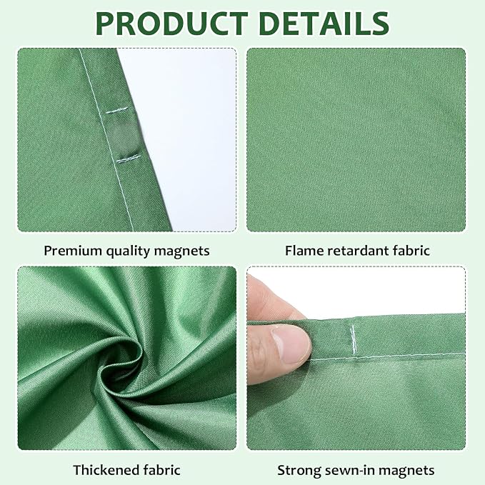 QOUBAI 6PCS Fluorescent Light Covers, 4 x 2 Feet Magnetic Light Cover - Image 3