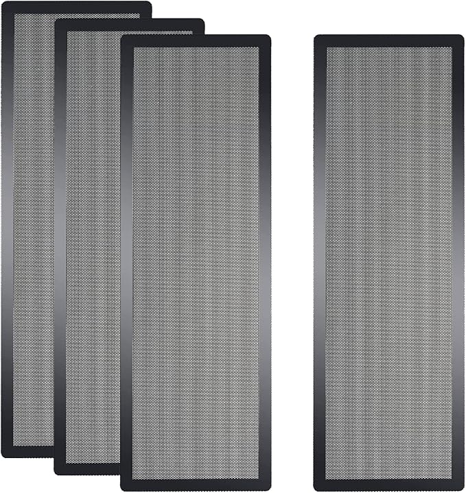 360x120mm PC Case Dust Mesh Filter, Magnetic Frame Computer Fan Dust Mesh PC by YSSHUI