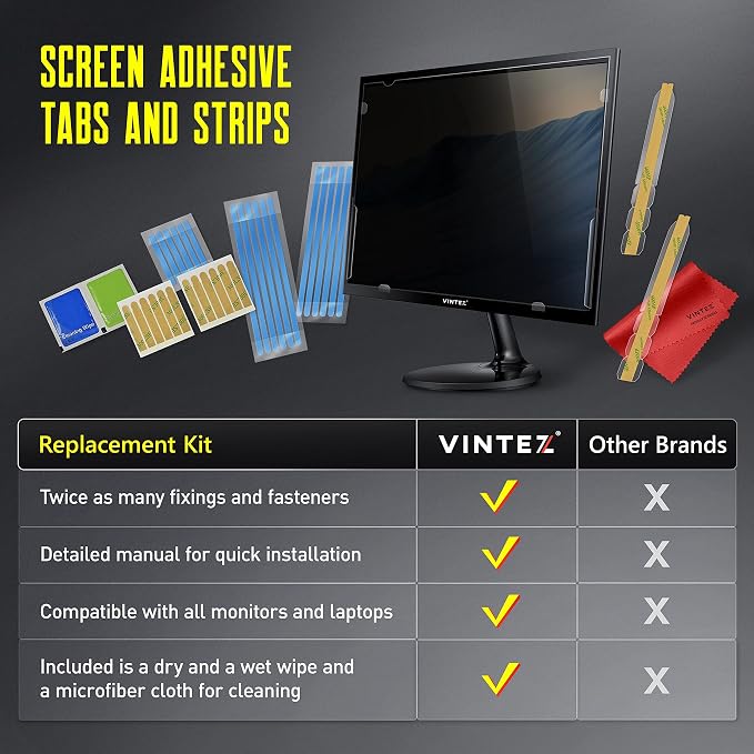 Privacy Screen Adhesive Tabs and Strips - Image 2