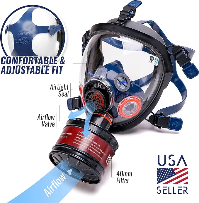 Tesoro P-A-2 Activated Carbon Cartridge Organic Vapors RD40 40mm Gas Mask - Image 2