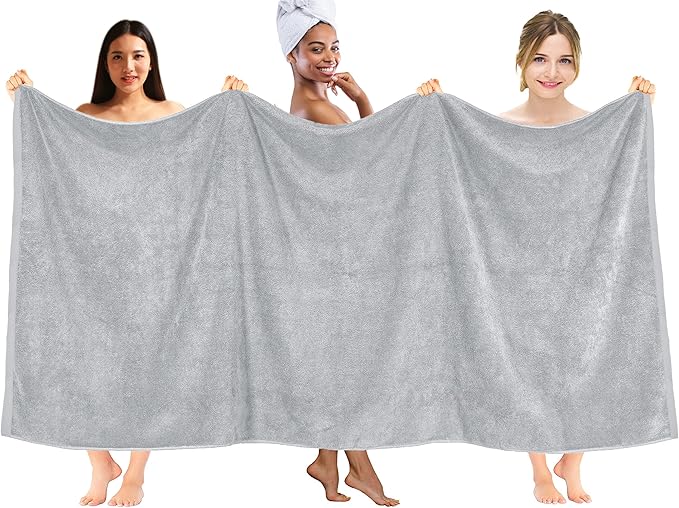 DAN RIVER Pack of 1 Bath Sheet 40x80 Inches, Extra Large Oversized Bath Towels, Thick Absorbent Hotel Bath Towels - Highrise