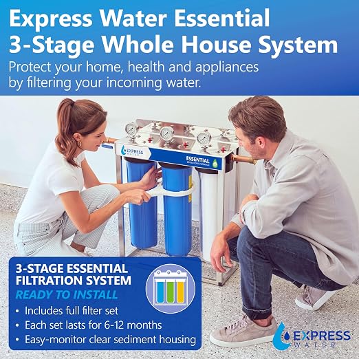 Express Water Whole House Water Filter System | ESSENTIAL | 3 Stage Whole Home - Image 2