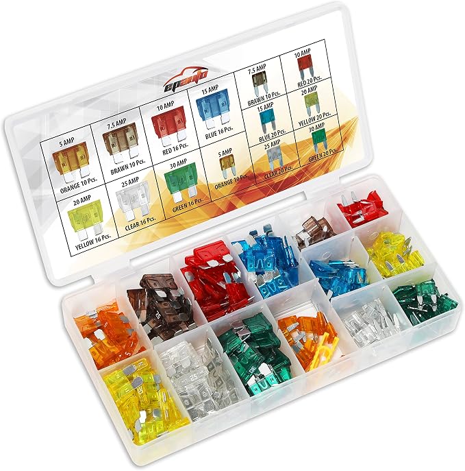 EPAuto 220-Piece Assorted Blade Fuse Set – Mini & Standard Automotive Fuses - Image 3